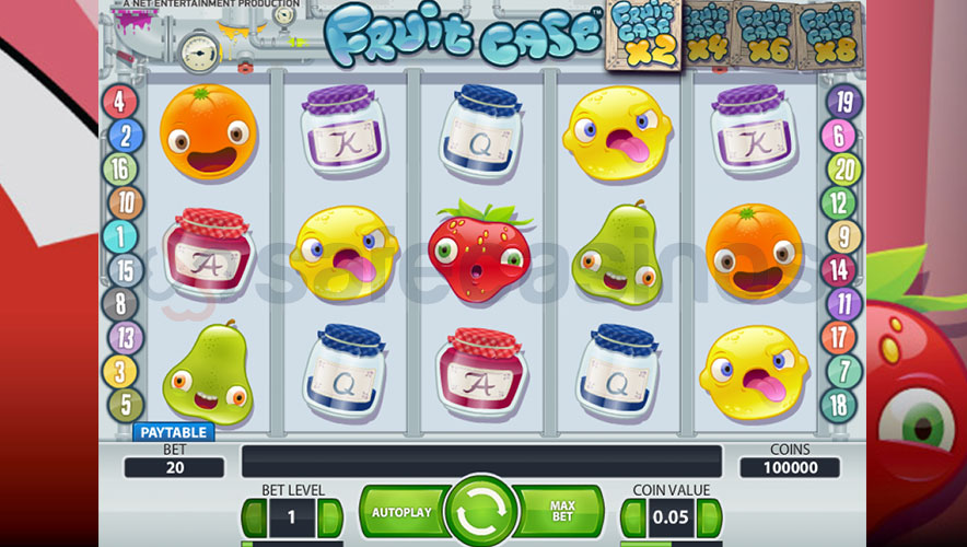 Скриншот слота Fruit Case от NetEnt