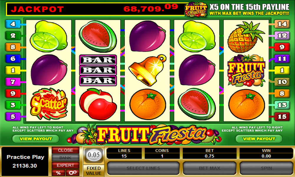Скриншот слота Fruit Fiesta от Microgaming