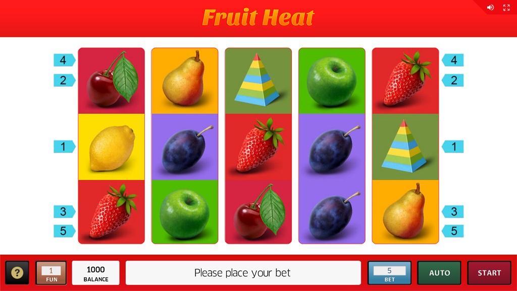 Скриншот слота Fruit Heat от Inbet Games