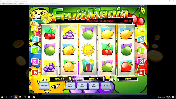 Скриншот слота Fruit Mania от Gamomat