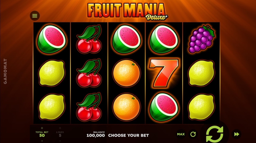 Скриншот слота Fruit Mania Deluxe от Wazdan