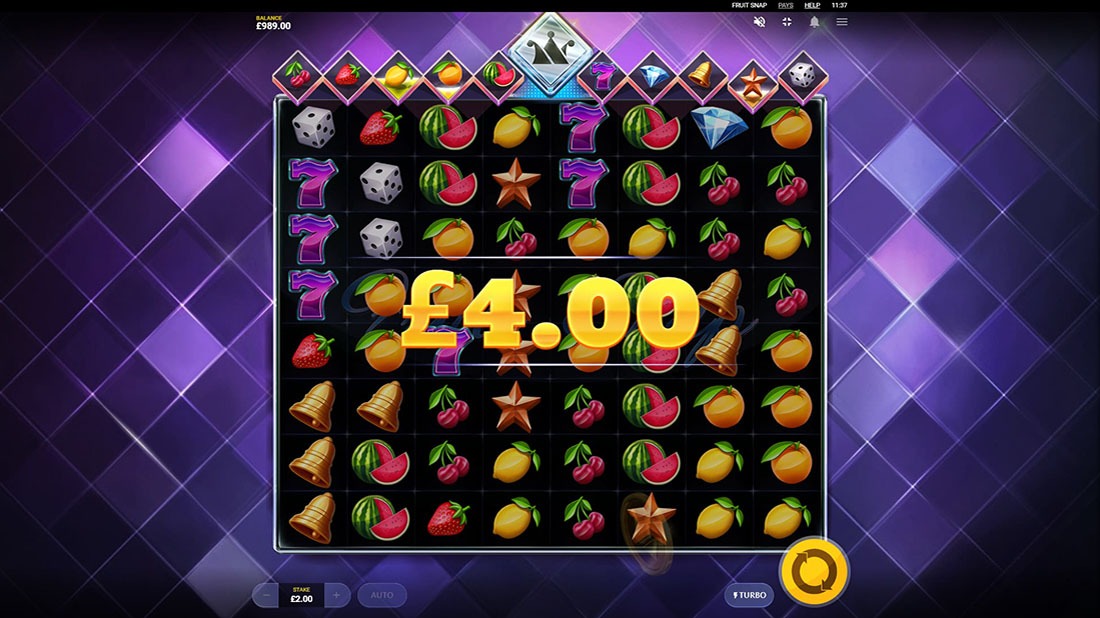 Скриншот слота Fruit Snap от Red Tiger Gaming