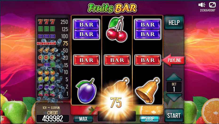 Скриншот слота Fruits Bar Pull Tabs от Inbet Games