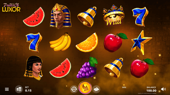 Скриншот слота Fruits of Luxor от Mascot Gaming