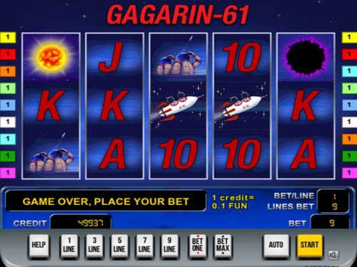 Скриншот слота Gagarin – 61 от Inbet Games