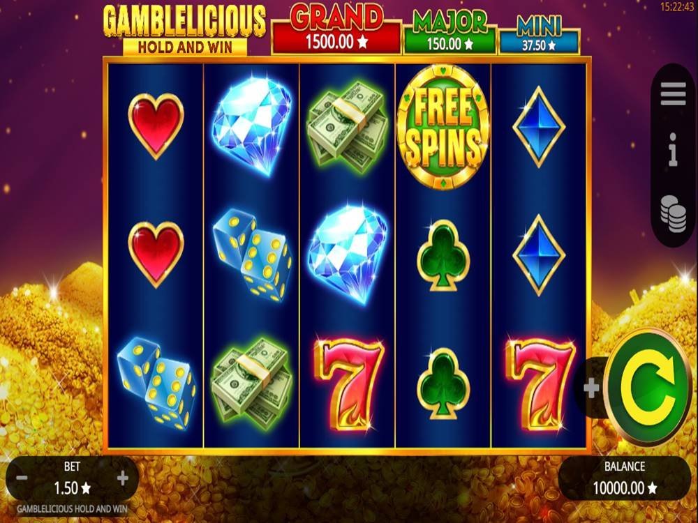 Скриншот слота Gamblelicious Hold and Win от Booming Games