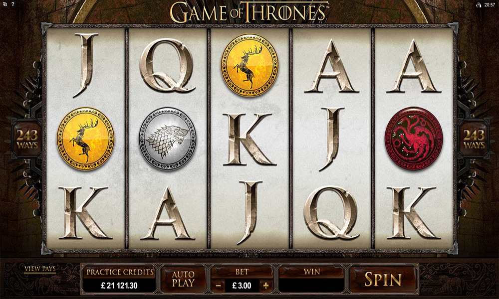 Скриншот слота Game of Thrones от Microgaming