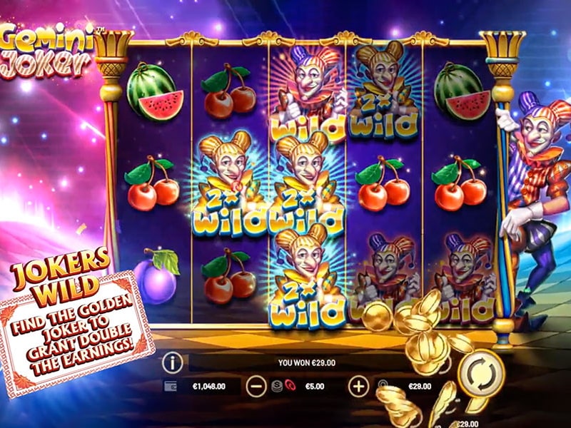 Скриншот слота Gemini Joker от Betsoft