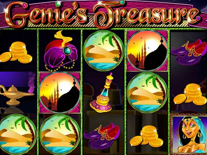 Скриншот слота Genies Treasure от 2by2 Gaming