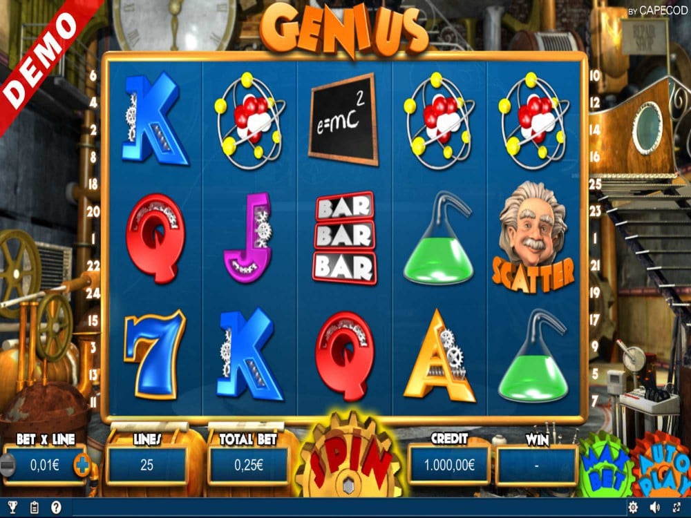 Скриншот слота Genius 777 от Cristaltec