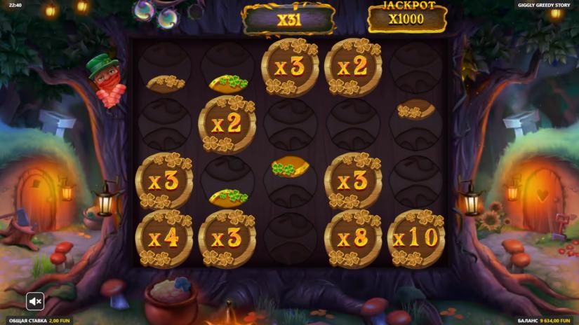 Скриншот слота Giggly Greedy Story от GameBeat