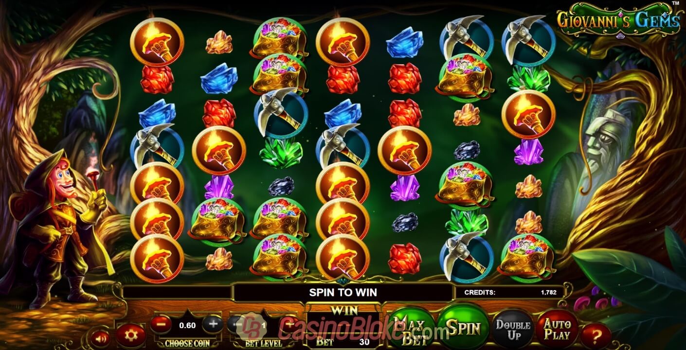 Скриншот слота Giovanni’s Gems от Betsoft