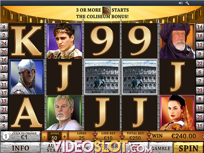 Скриншот слота Gladiator от Playtech