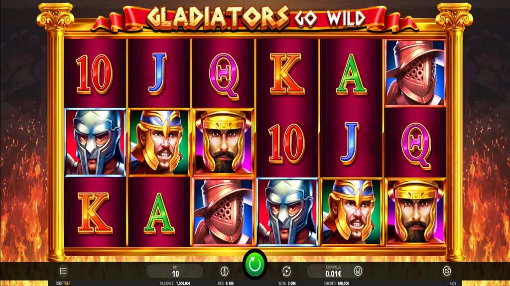 Скриншот слота Gladiators от Playtech