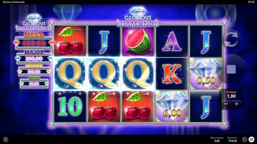 Скриншот слота Glorious Gems от Nucleus Gaming