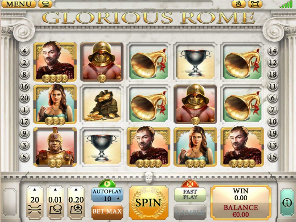 Скриншот слота Glorious Rome от Pragmatic Play