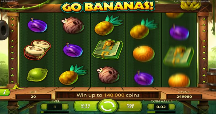 Скриншот слота Go Bananas от NetEnt