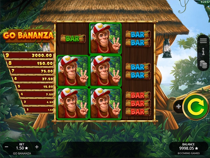 Скриншот слота Go Bananza от Booming Games