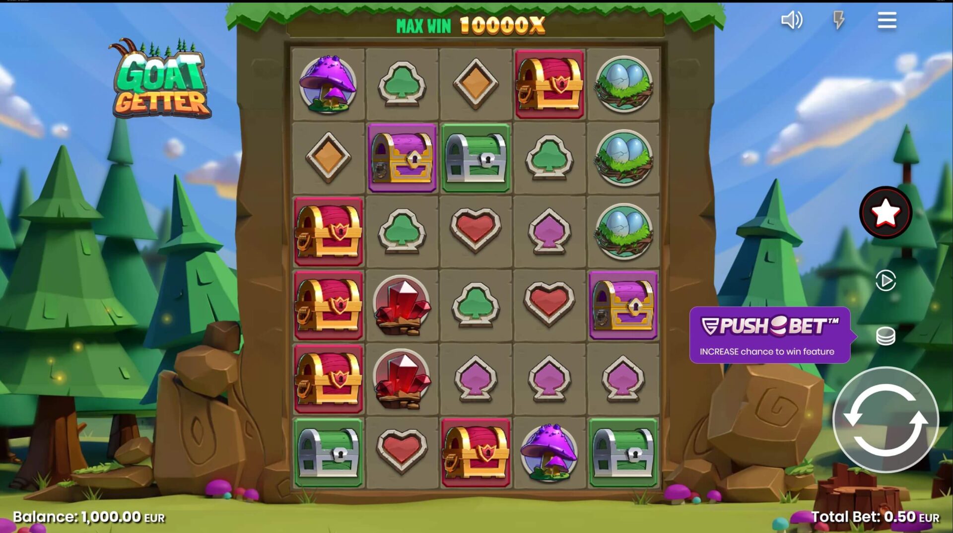 Скриншот слота Goat Getter от Push Gaming