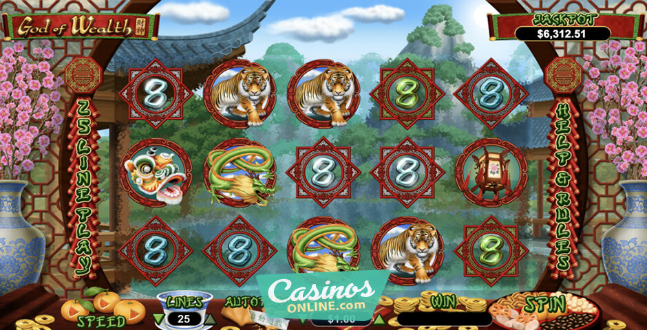 Скриншот слота God of Wealth от FunTa Gaming