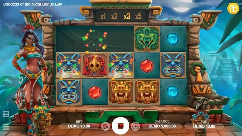 Скриншот слота Goddess of the Night от Evoplay