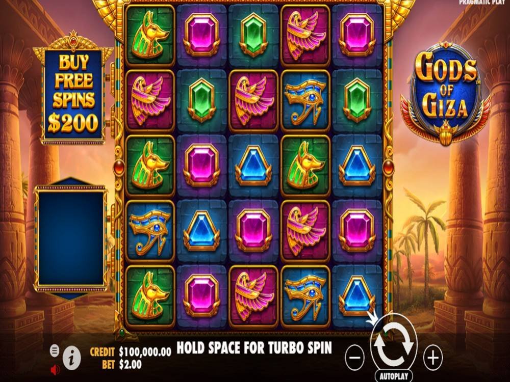 Скриншот слота Gods of Giza от Pragmatic Play