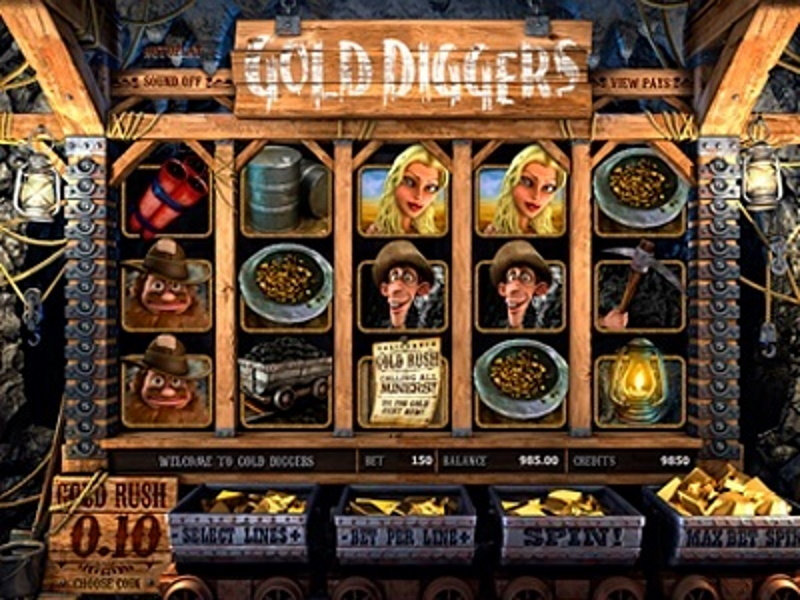 Скриншот слота Gold Diggers от Betsoft