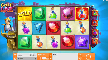 Скриншот слота Gold Lab от Quickspin