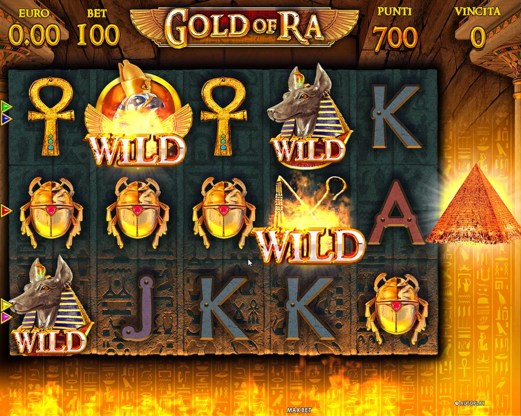 Скриншот слота Gold of Ra от GameArt