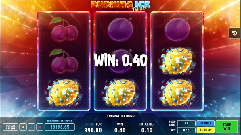 Скриншот слота Burning Ice Deluxe от Fazi