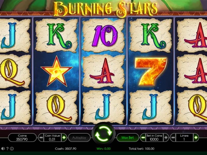 Скриншот слота Burning Stars от Wazdan