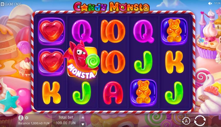 Скриншот слота Candy Monsta от BGaming