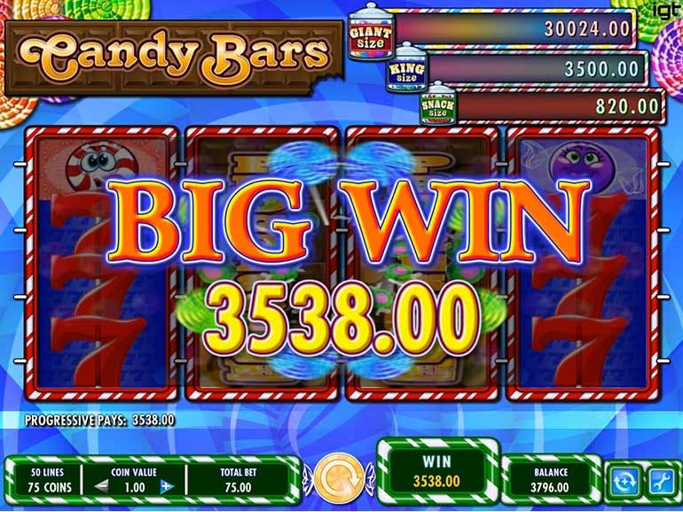 Скриншот слота Candy Bars от IGT