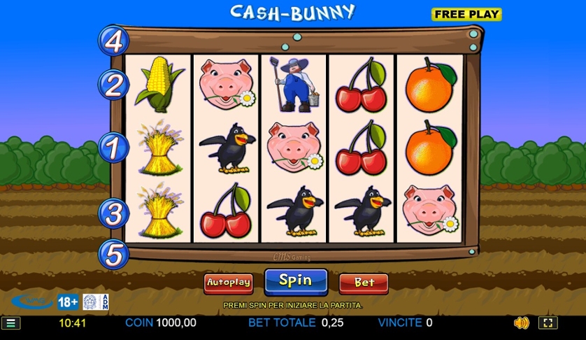 Скриншот слота Cash Bunny от WMG