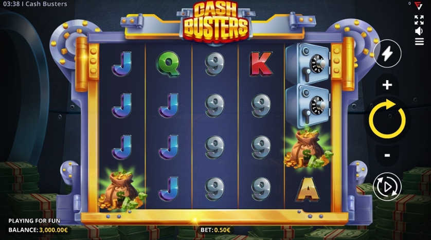 Скриншот слота Cash Busters от Fugaso