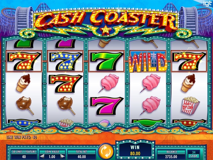 Скриншот слота Cash Coaster от IGT