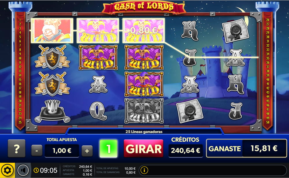 Скриншот слота Cash Of Lords от Gaming1