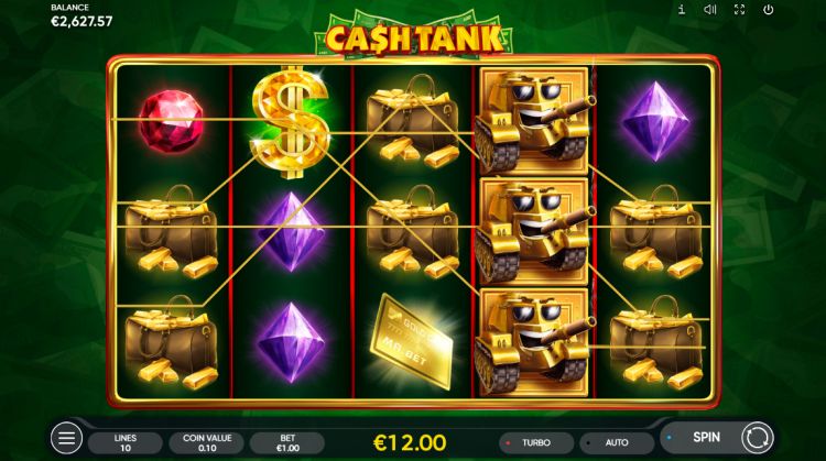 Скриншот слота Cash Tank от Endorphina