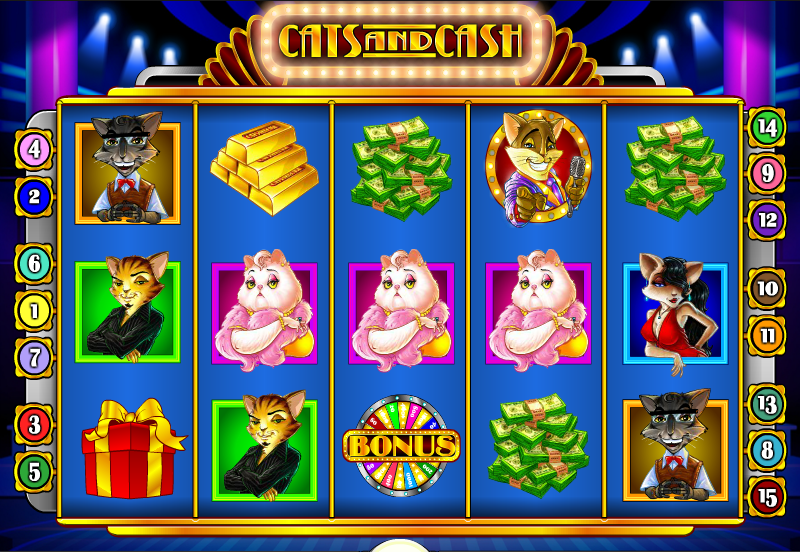 Скриншот слота Cats and Cash от IGT