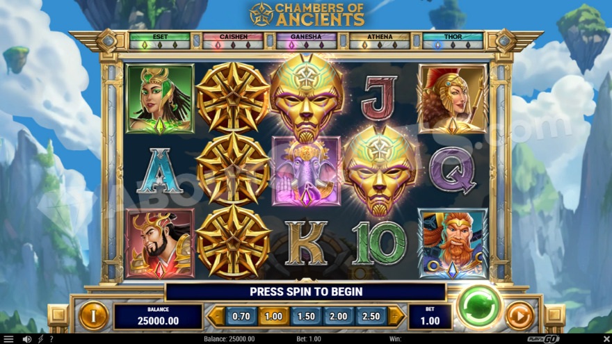 Скриншот слота Chambers of Ancients от Play'n GO