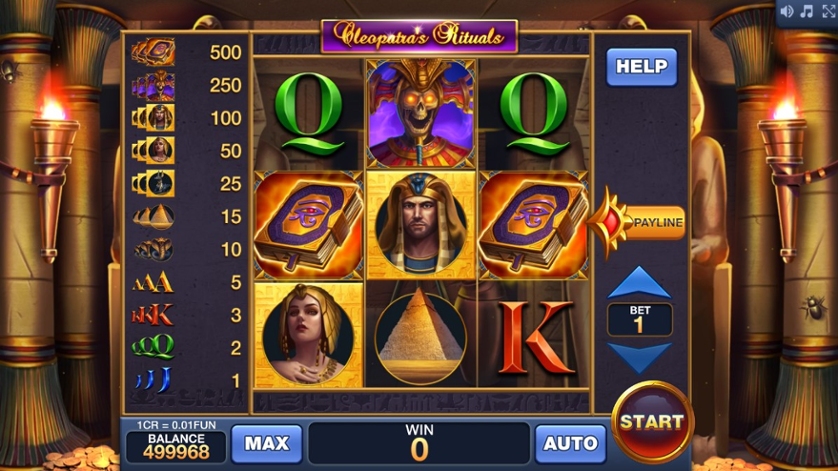 Скриншот слота Cleopatra’s Rituals от Inbet Games