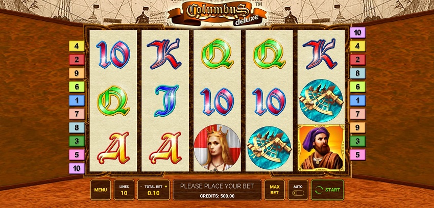 Скриншот слота Columbus Deluxe от Greentube